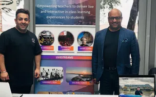 Vyatra at a teacher conference or trade show