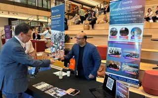 Vyatra at a teacher conference or trade show