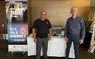 Vyatra at a teacher conference or trade show