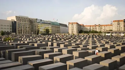 The Memorial to the Murdered Jews of Europe in Berlin, Germany